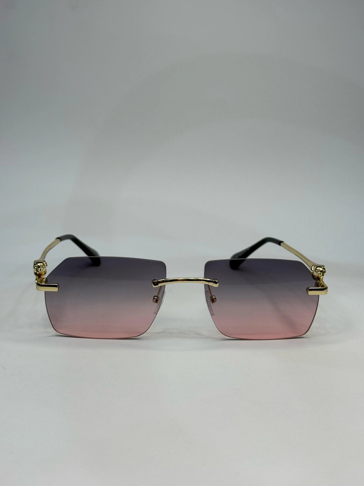 Luxury Fashion Leopard Rimless Gradient Sunglasses Buy Luxury