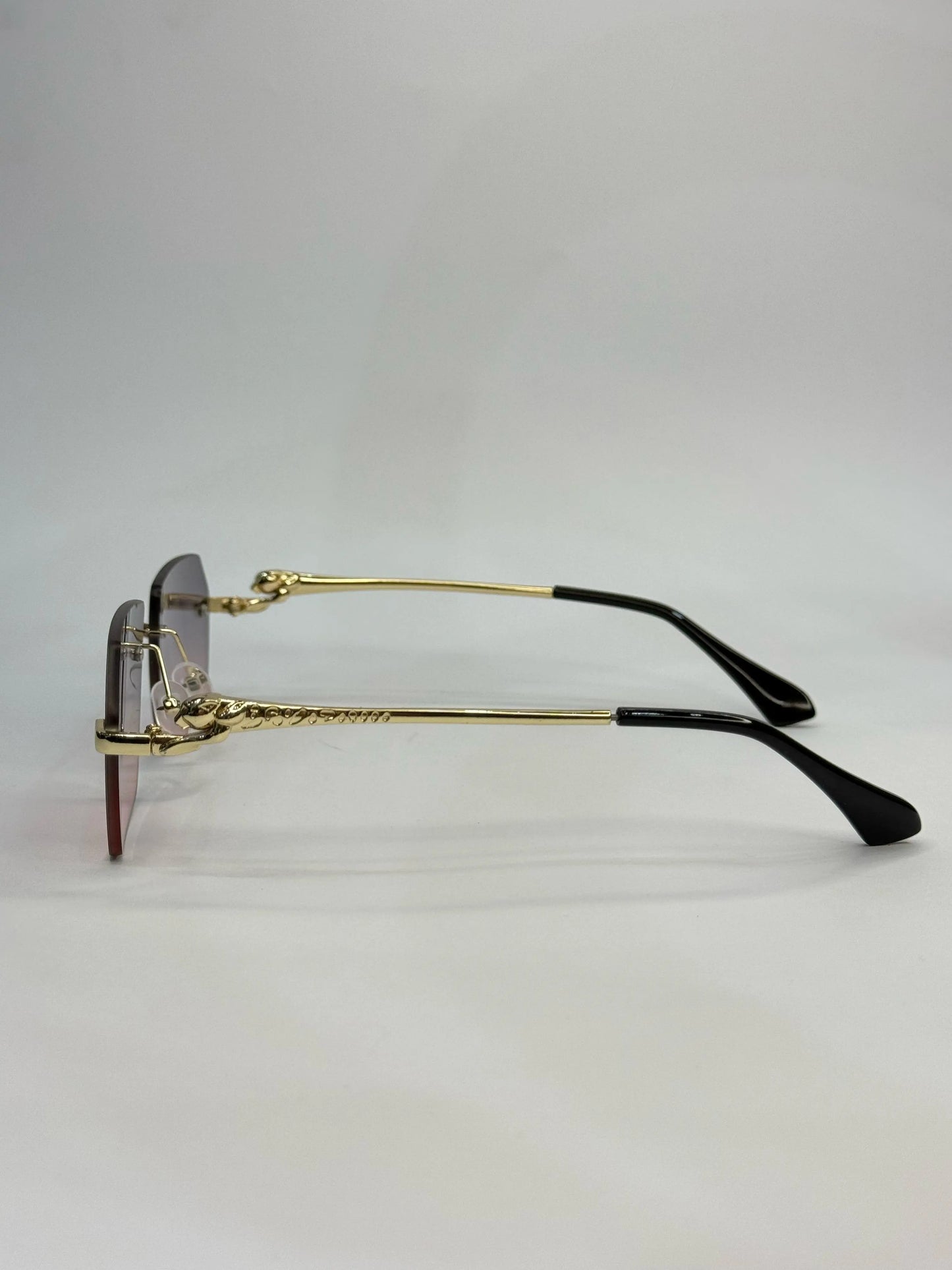 Luxury Fashion Leopard Rimless Gradient Sunglasses Buy Luxury