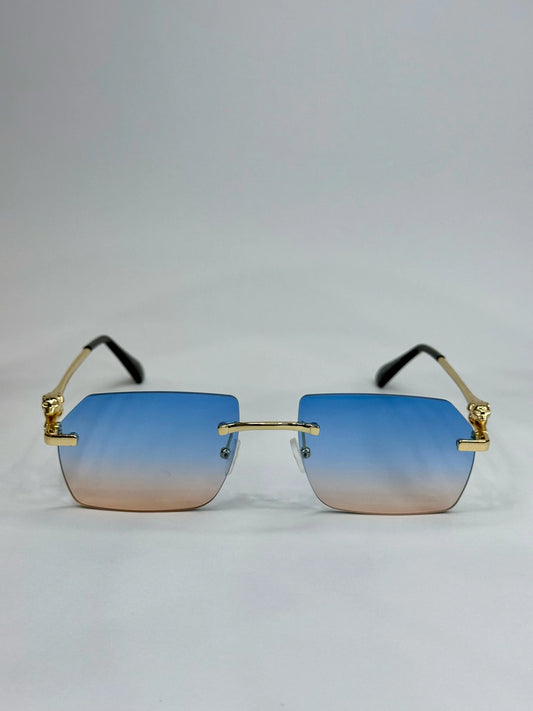 Luxury Fashion Leopard Rimless Gradient Sunglasses Buy Luxury