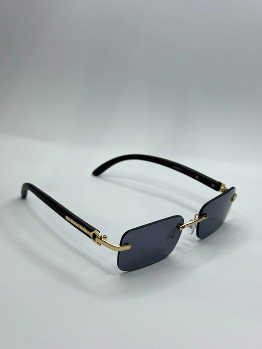 Luxury Vintage Square Frameless Fashion Glasses with Gold Metal Frame Buy Luxury