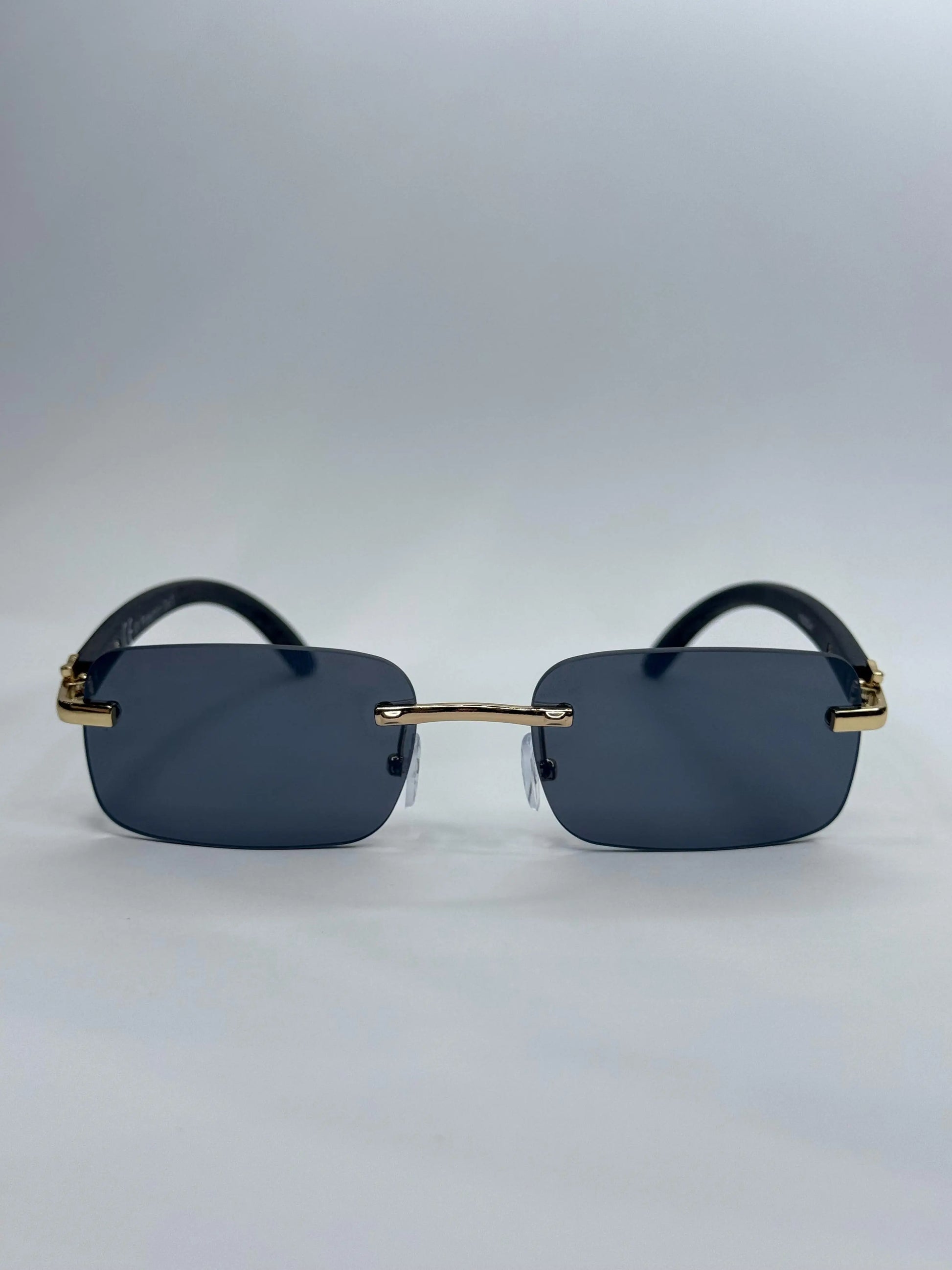 Luxury Vintage Square Frameless Fashion Glasses with Gold Metal Frame Buy Luxury