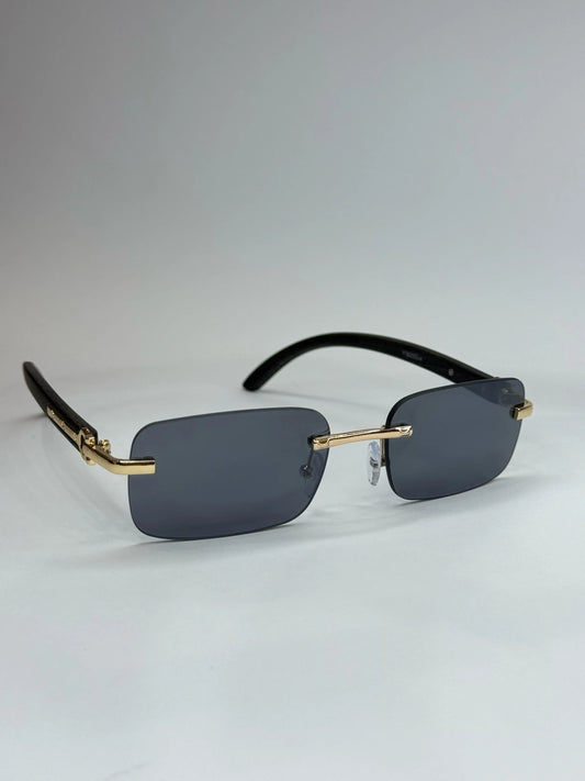 Luxury Vintage Square Frameless Fashion Glasses with Gold Metal Frame Buy Luxury