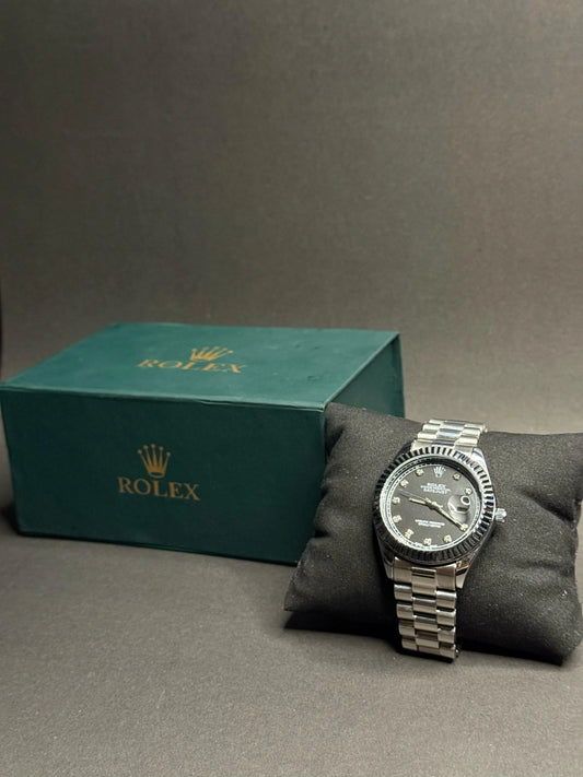 Rolex Lady-Datejust 26 Black Diamond Dial Buy Luxury