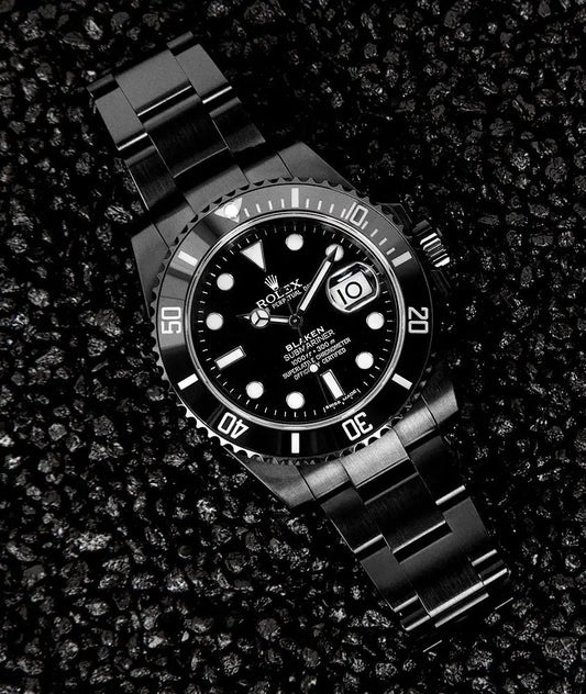 Rolex Submariner 41mm | Black DLC Stainless steel bracelet | Black dial | Men's Watch Buy Luxury