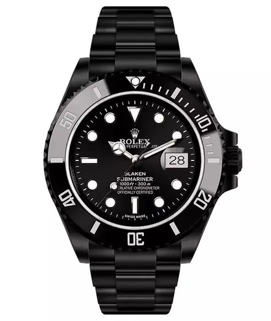 Rolex Submariner 41mm | Black DLC Stainless steel bracelet | Black dial | Men's Watch Buy Luxury